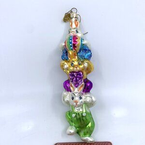 2000 Christopher Radko Glass Ornament Hop To It Christmas 00 305 00 Easter Bunny